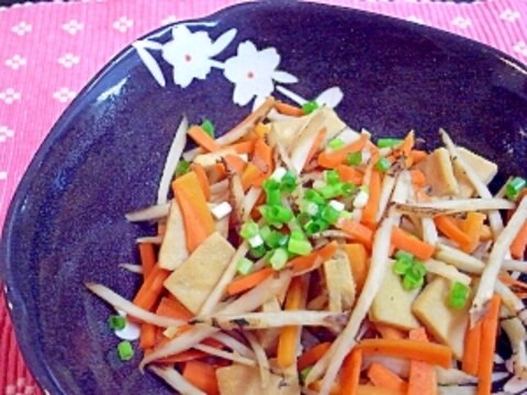 高野豆腐のきんぴら風炒め煮